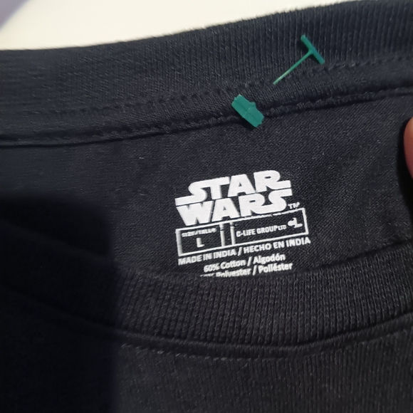 Star Wars Black Tee with Graphic Lettering - Picture 3 of 3